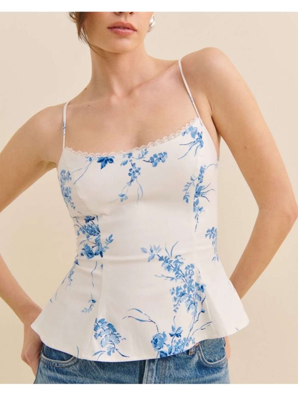 NEW! Reformation Genevieve Floral Top in Cecile Size 10